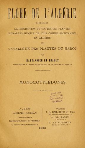 Flore de l'Algérie