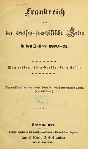 Frankreich und der deutsch-französische krieg in den jahren 1870-71