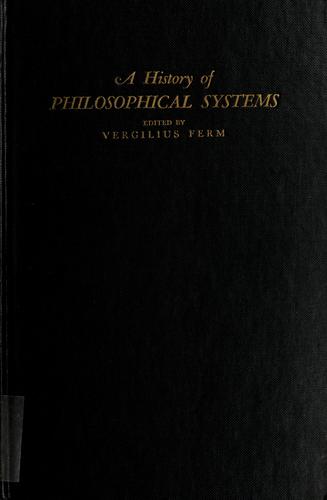 A history of philosophical systems.