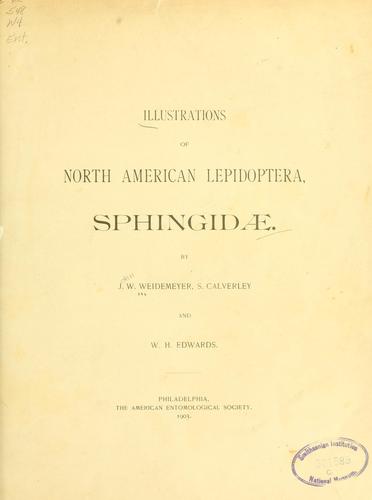 Illustrations of North American Lepidoptera Sphingidae