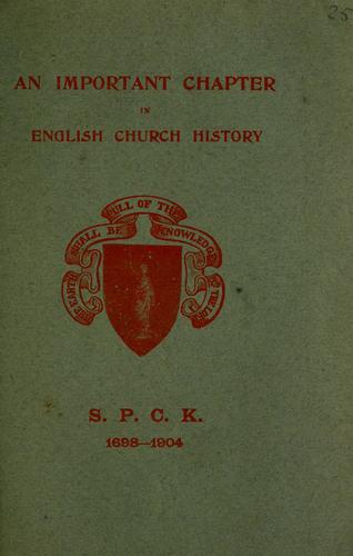 An important chapter in English Church History