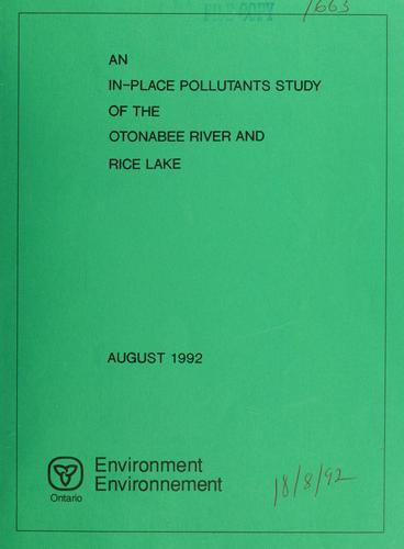 An in-place pollutants study of the Otonabee River and Rice Lake