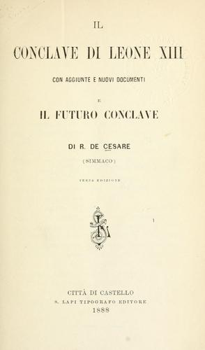 Il conclave di Leone XIII