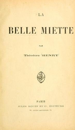 La belle Miette