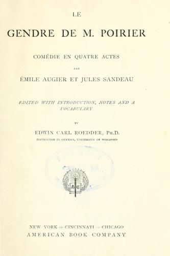 Le gendre de m. Poirier