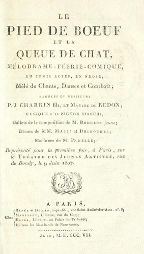 Le pied de boeuf et la queue de chat