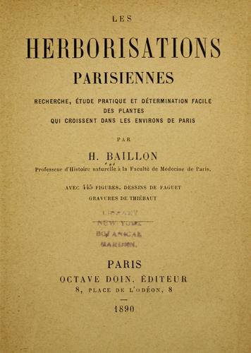 Les herborisations parisiennes