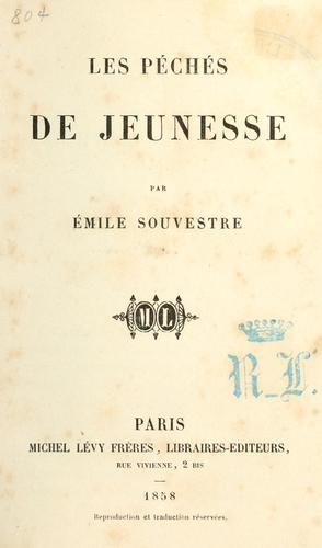 Les péches de jeunesse.
