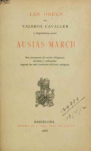 Les obres del Valeros Cavaller y elegantissim poeta