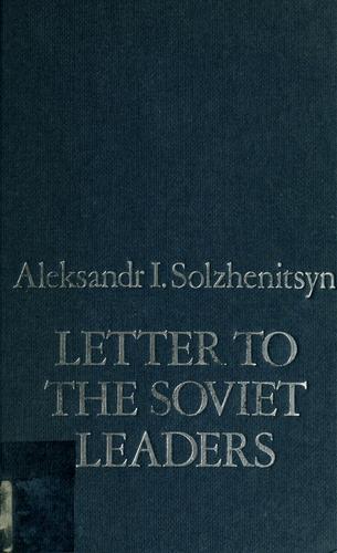 Letter to the Soviet leaders