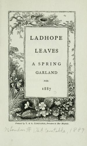 Ladhope leaves, a spring garland for 1887.