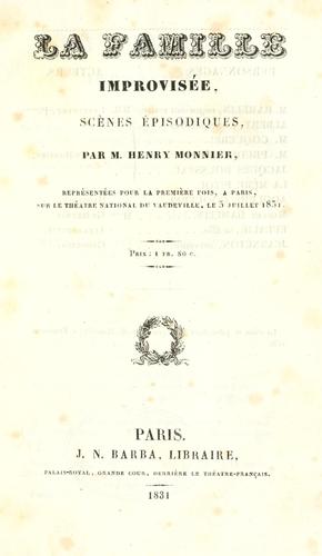 La famille improvisée