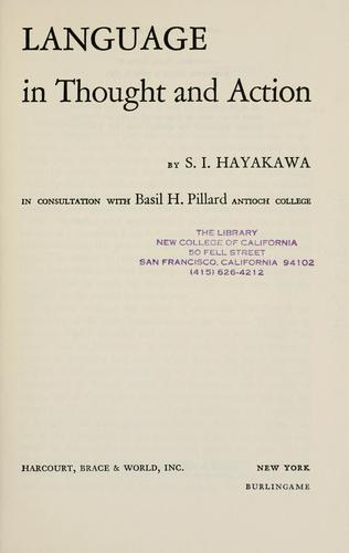 Language in thought and action