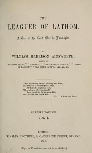 The leaguer of Lathom