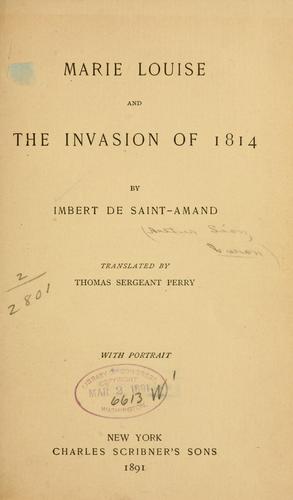 Marie Louise and the invasion of 1814