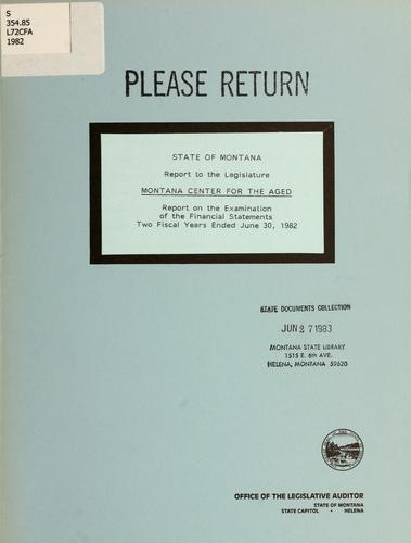 Montana Center for the Aged