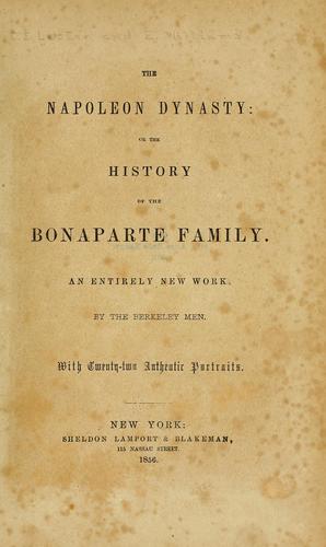 The Napoleon dynasty