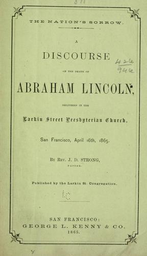 The nation's sorrow.