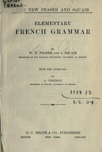 The new Fraser and Squair elementary French grammar