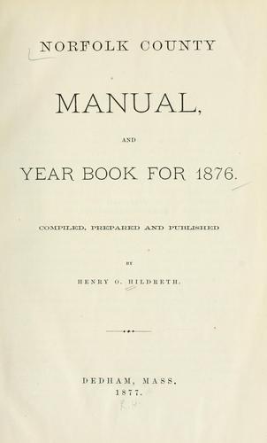 Norfolk County manual, and year book for 1876.