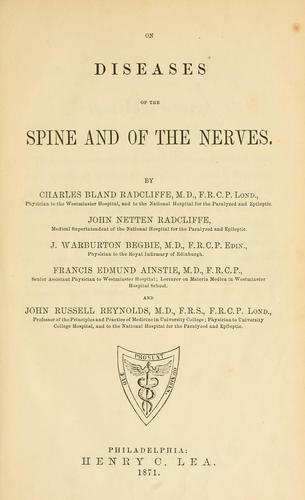 On diseases of the spine and of the nerves