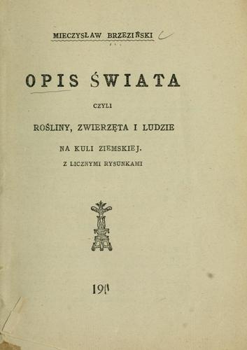 Opis wiata - czyli roliny, zwierzta i ludzie na kuli ziemskiej