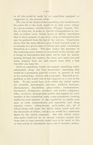 The outline of a plan for the exploration of Asia Minor, Syria, and the Cyrenaica.