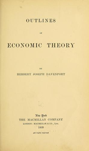 Outlines of economic theory