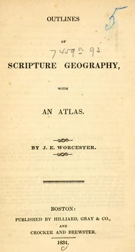 Outlines of Scripture geography