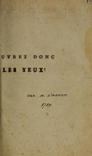 Ouvrez donc les yeux