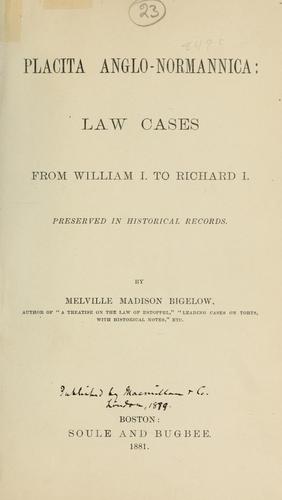 Placita anglo-normannica