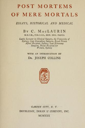 Post mortems of mere mortals