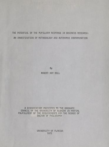 The potential of the pupillary response in business research