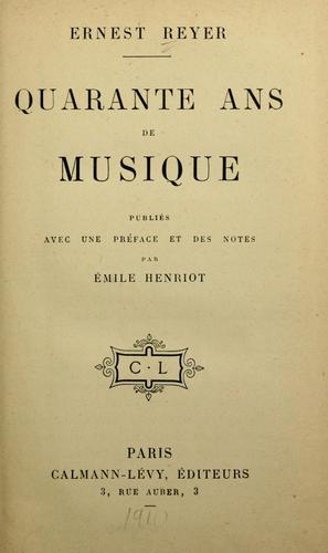 Quarante ans de musique