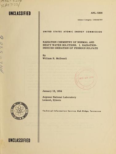 Radiation chemistry of normal and heavy water solutions