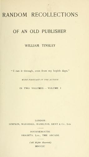 Random recollections of an old publisher.