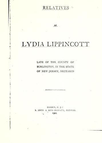 Relatives of Lydia Lippincott