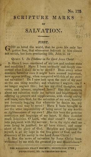 Scripture Marks of salvation