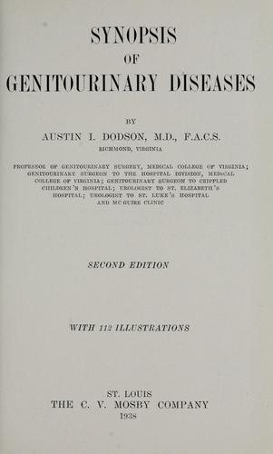 Synopsis of genitourinary diseases