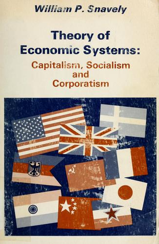 Theory of economic systems