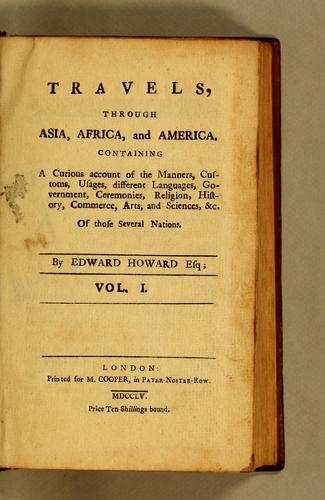 Travels through Asia, Africa, and America