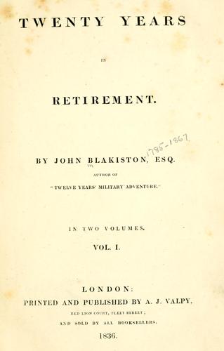 Twenty years in retirement.