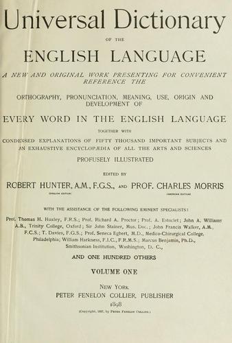 Universal dictionary of the english language