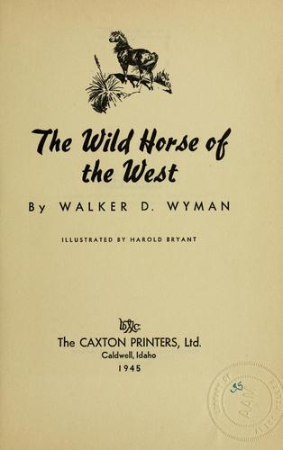 The wild horse of the West