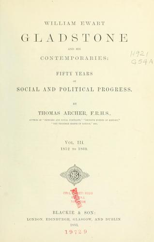 William Ewart Gladstone and his contemporaries