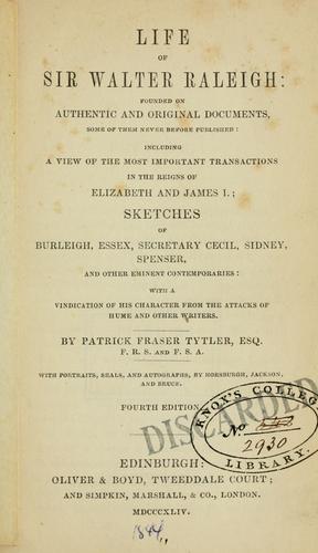 Life of Sir Walter Raleigh