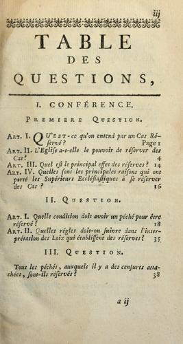 Conférences ecclésiastiques du Diocèse d'Angers