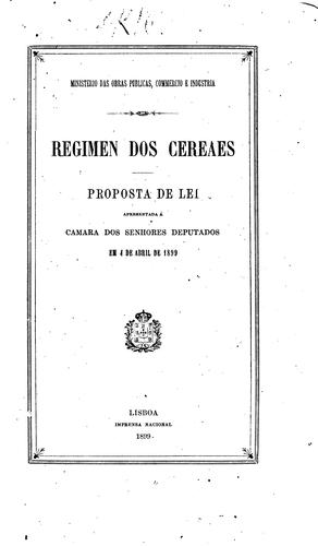 Regimen dos cereaes