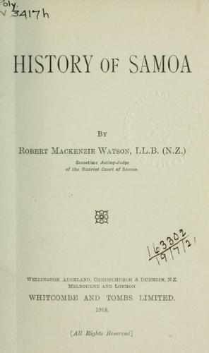 History of Samoa