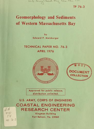 Geomorphology and sediments of western Massachusetts Bay